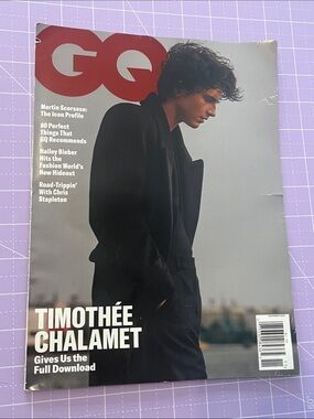 GQ Magazine November 2023 Timothée Chalamet Cover Martin Scorsese